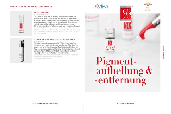 SWISS COLOR Pflegehinweise Removal DE