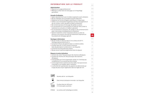 SWISS COLOR Informations sur les produits
