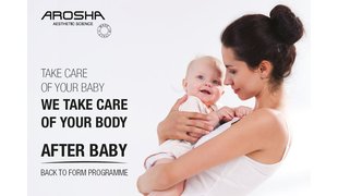 AROSHA Body Endkundenflyer After Baby Body