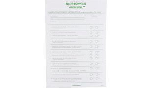 DR. MED. SCHRAMMEK Green Peel® Fragebogen-Block DIN A4