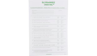 DR. MED. SCHRAMMEK Green Peel® Questionnaire DIN A4