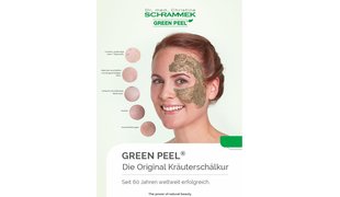 DR. SCHRAMMEK Green Peel®  Poster gommage au herbes DIN A2 420 x 5945 mm
