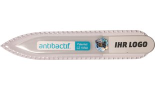 Glasnagelfeile Antibactif® 9 cm x 3 mm personalisiert mit Logo