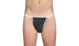 KELLNESS Tanga à usage unique, pour hommes, noir, 100 pcs.