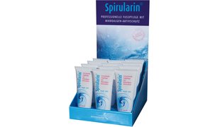 SPIRULARIN® Gel Thekendisplay aus Karton leer für 12 Tuben